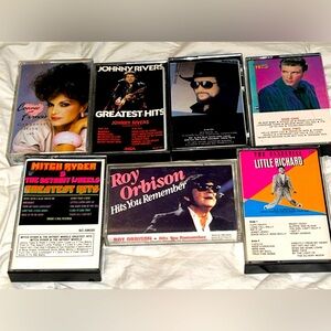 Lot Of 7 Vintage Cassette Tapes: Various Artists